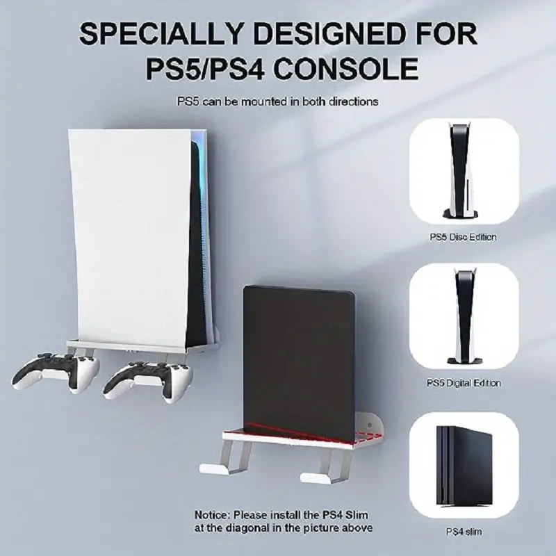 Oubang 6 in 1 Wall Mount Kit Ps5 Playstation 5 (disc - Temu Canada